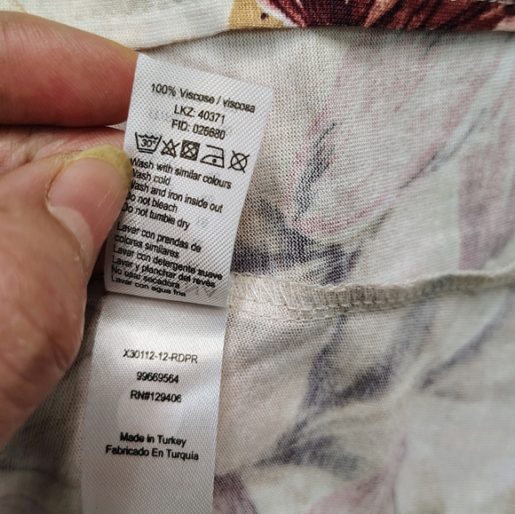 Lascana Maxi Sundress Floral women's sleeveles,pullover, Relaxed beach,sz 12. - Picture 13 of 16